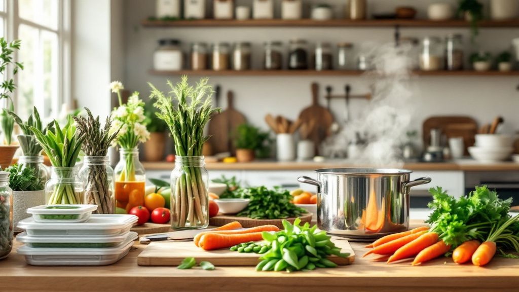 Cozinha de Primavera: Organização, Aproveitamento Integral e Segurança no Almoço de Domingo