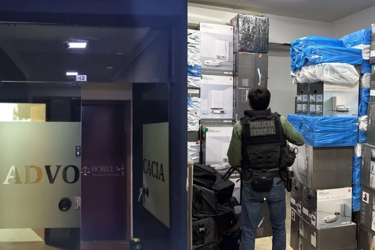 Warehouse of irregular electronics found by PF in a law firm in Paraná