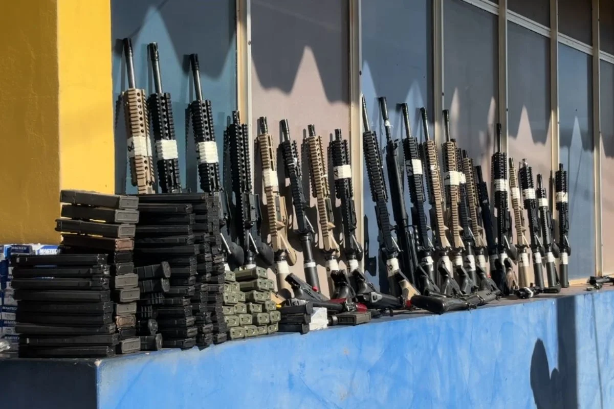 PRF makes largest seizure of rifles in agency's history after finding weapons in truck cabin carrying animal feed supplies in Paraná