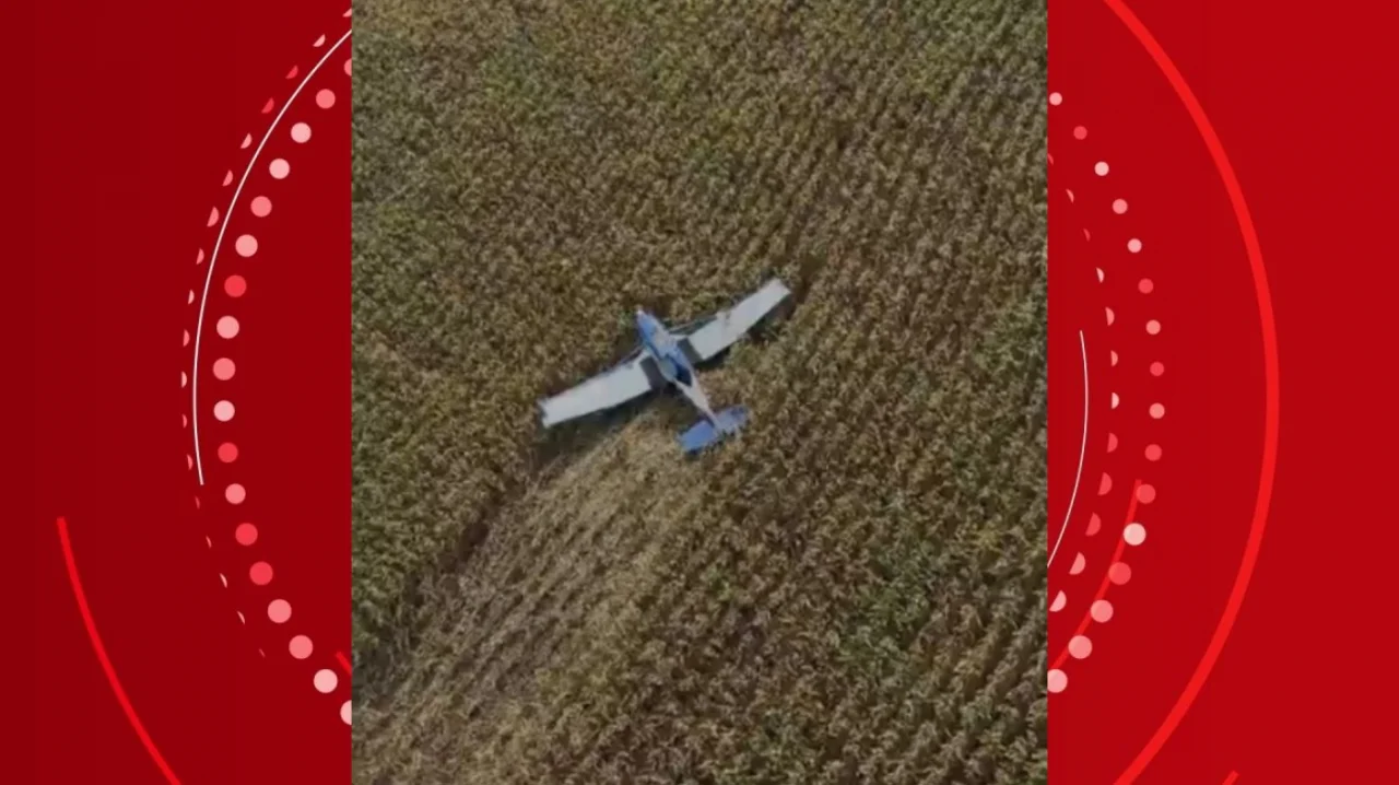 Aeronave cai em área rural do Paraná