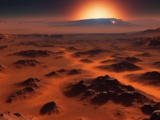 Marte apresenta céu avermelhado e pôr do sol com tonalidade azulada, explica NASA