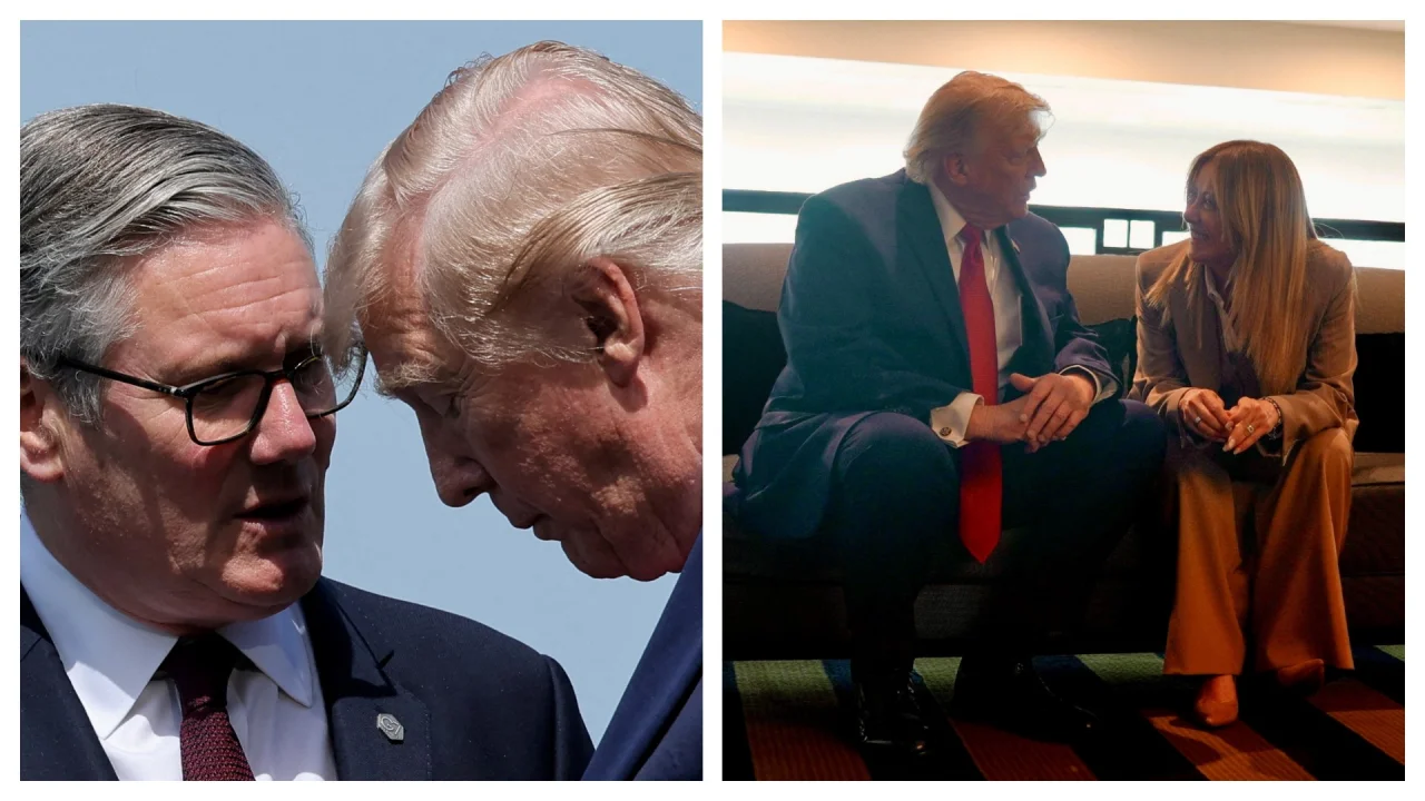 Trump cobra apoio de Meloni contra o Irã e afirma que Starmer deixará o cargo em ataques nas redes