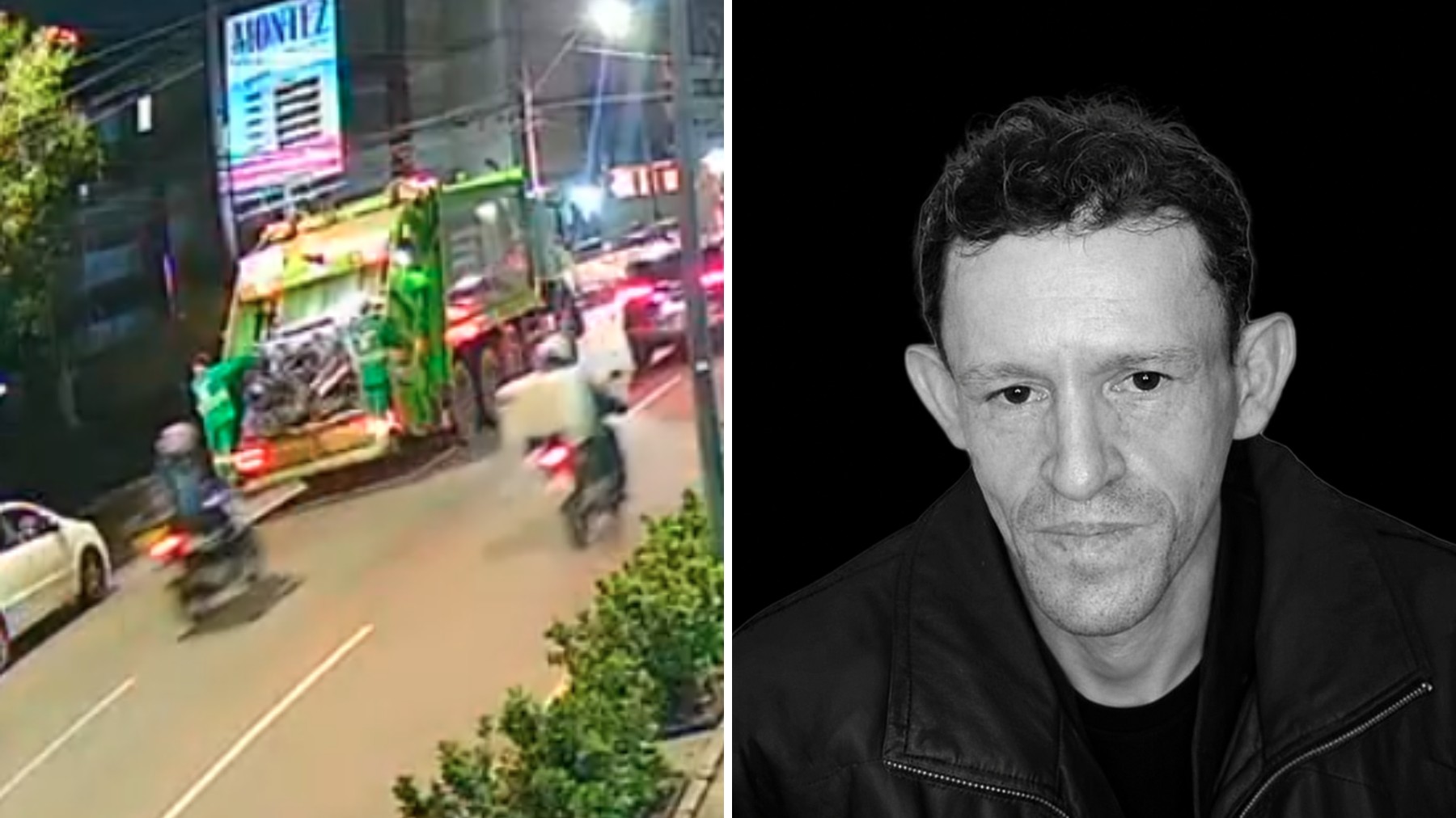Gari morre no hospital dias após moto bater na traseira de caminhão de coleta de lixo e atingi-lo, em Curitiba