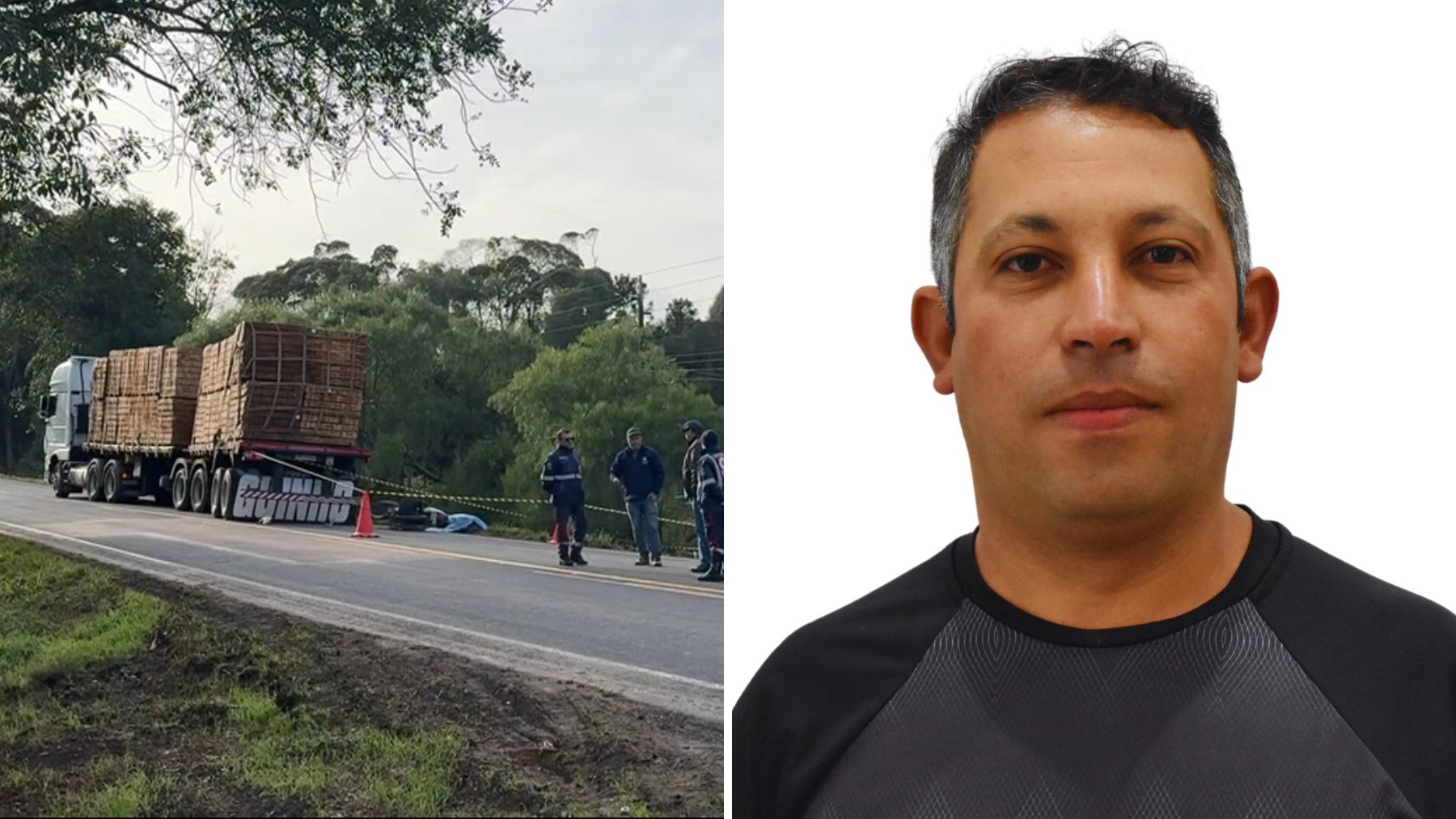 Servidor público morre após bater moto em carreta parada no meio de rodovia, no Paraná